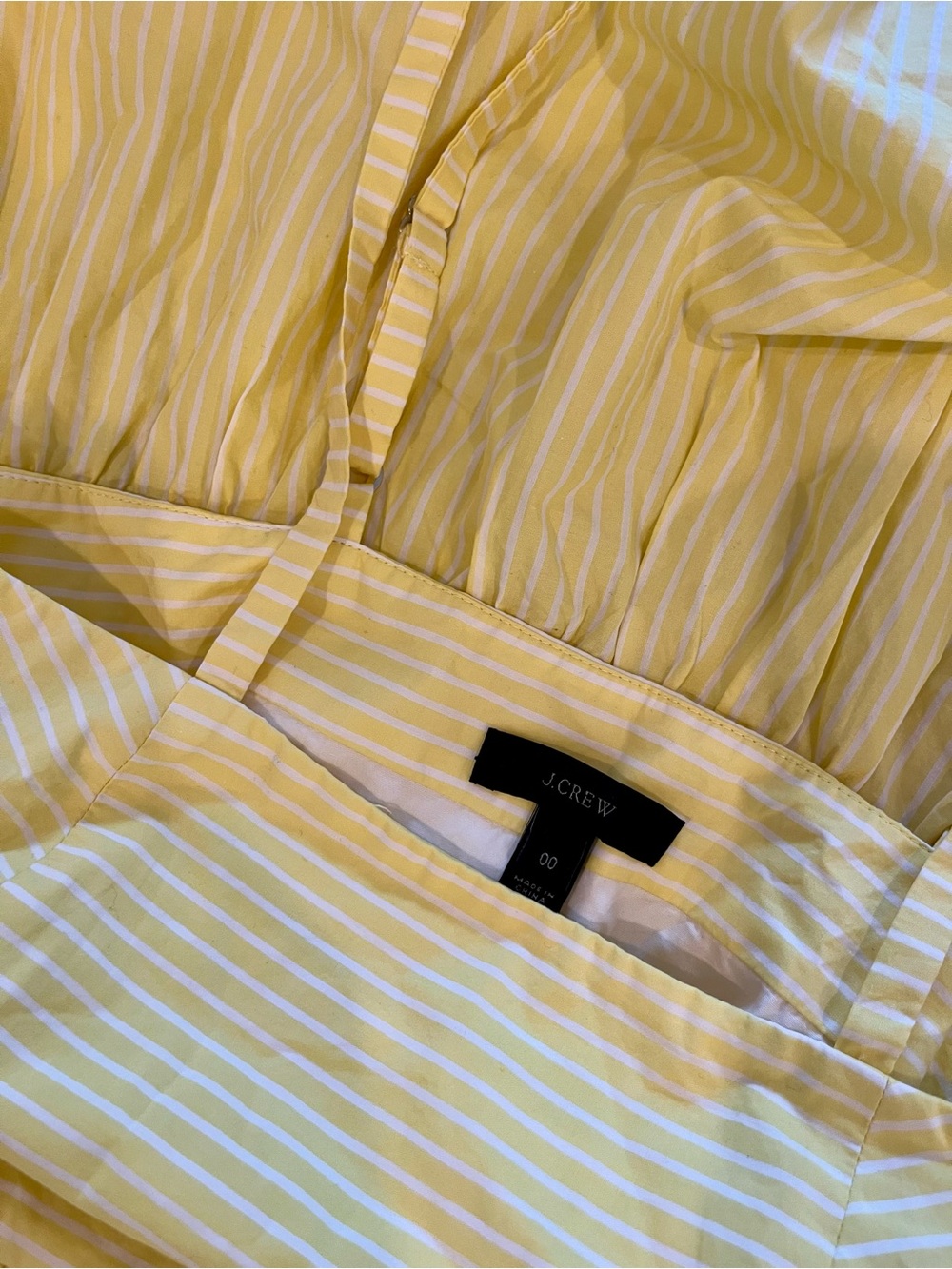 J. Crew Yellow Tiered Maxi Dress with Waist Tie - Picture 4 of 4